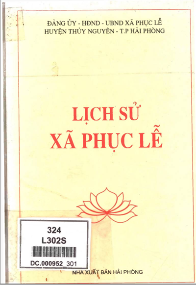 LỊCH SỬ XÃ PHỤC LỄ (BẢN GỐC)